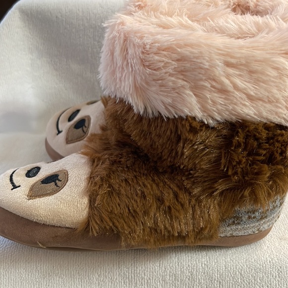 NWT Muk Luks Sleepy Sloth Zoo Friends Slipper - Girls Size M ( 12-13) - Picture 5 of 6